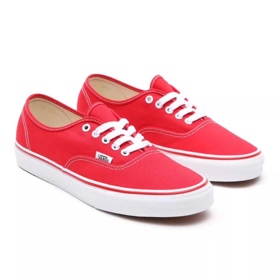 Herren VANS Low-Top-Schuhe | Authentic Schuhe Rot