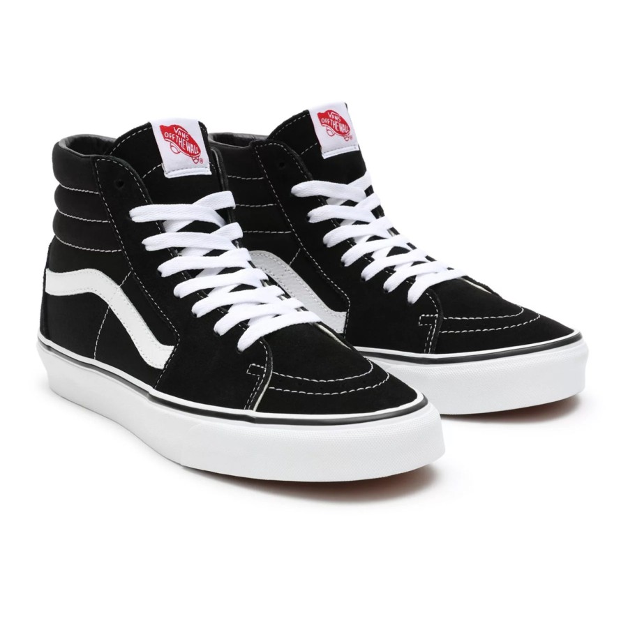 Herren VANS Weite Schuhe | Sk8-Hi In Weiter Passform Schwarz