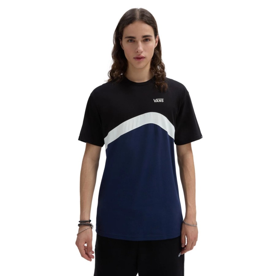 Herren VANS T-Shirts & Tank Tops | Sidestripe Block T-Shirt Blau