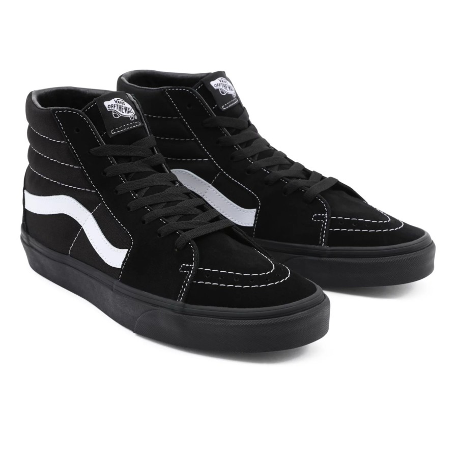 Herren VANS Mte Shoes | Wildleder/Canvas Sk8-Hi Schuhe Schwarz