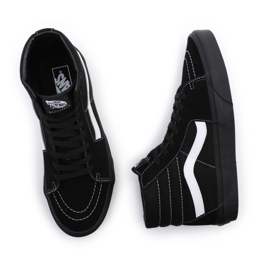 Herren VANS Mte Shoes | Wildleder/Canvas Sk8-Hi Schuhe Schwarz