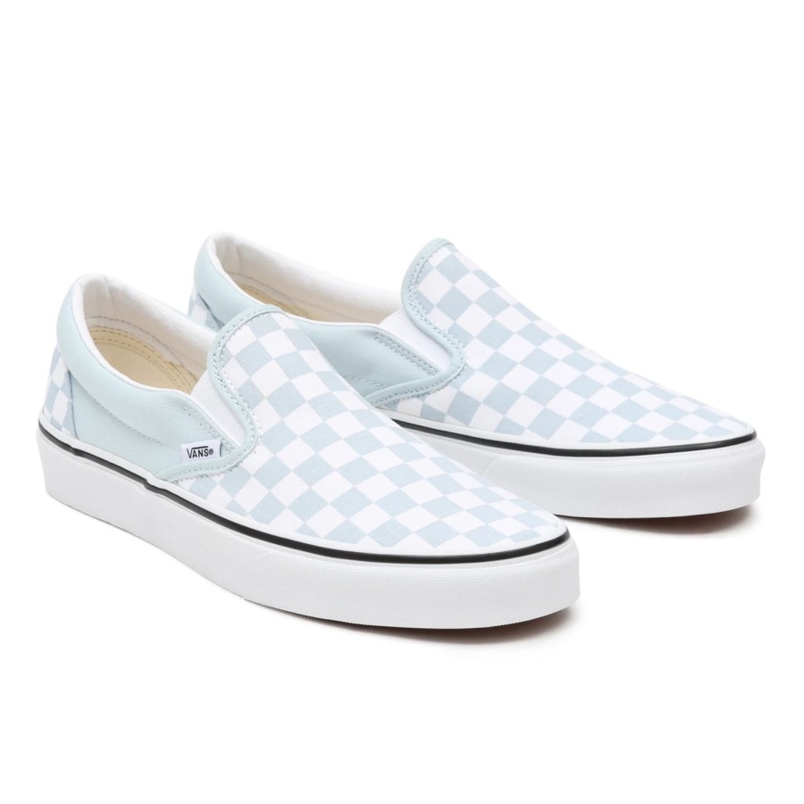 Damen VANS Slip-On-Schuhe | Checkerboard Classic Slip-On Schuhe Blau