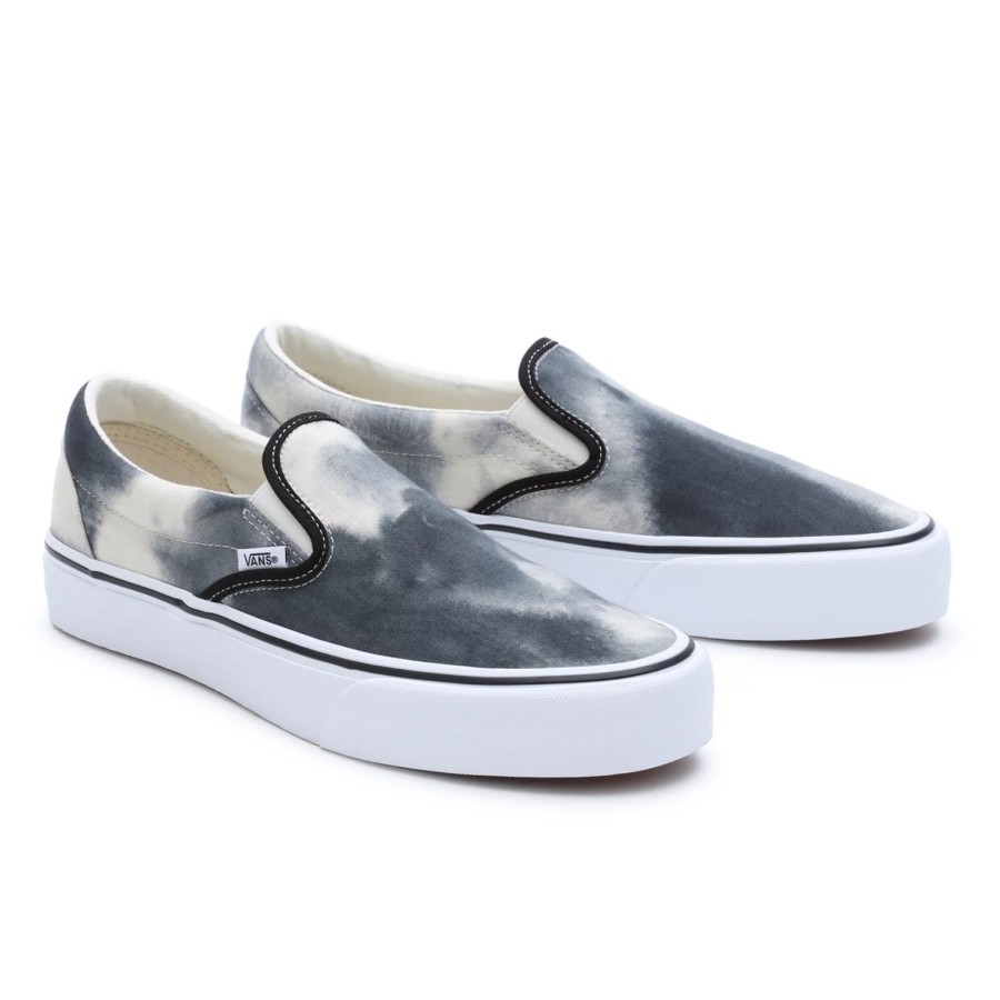 Damen VANS Slip-On-Schuhe | Bleach Wash Slip-On Vr3 Schuhe Schwarz