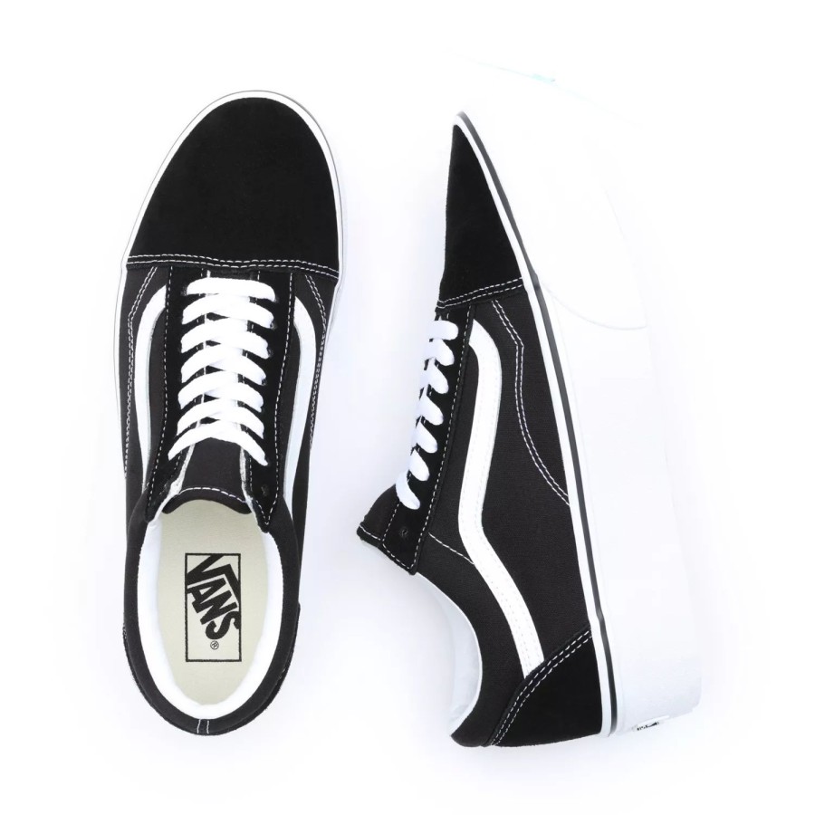 Damen VANS Low-Top Sneaker | Old Skool Stackform Schuhe Schwarz