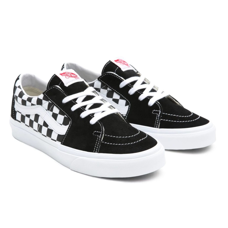 Damen VANS Low-Top Sneaker | Sk8-Low Schuhe Aus Canvas/Wildleder Schwarz