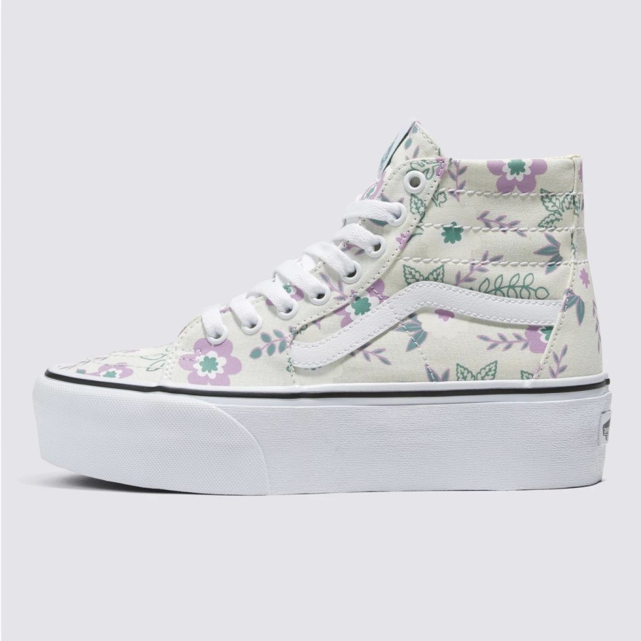 Damen VANS Plateauschuhe | Sk8-Hi Tapered Stackform Schuhe Grun