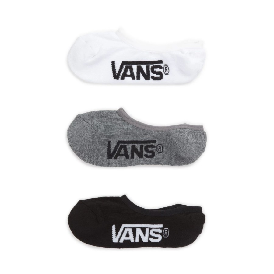 Herren VANS Socken | Classic Super No Show Socken (3 Paar) Schwarz, Grau