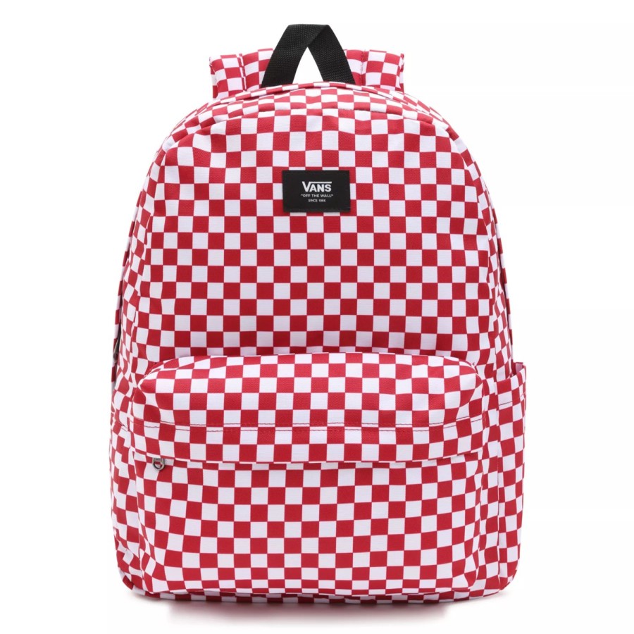 Damen VANS Taschen & Rucksacke | Old Skool Check Rucksack Rot