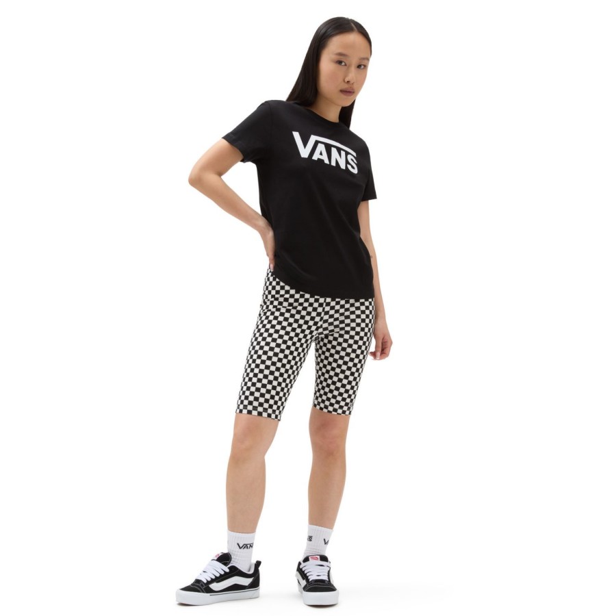 Damen VANS T-Shirts & Oberteile | Flying V Rundhals-T-Shirt Schwarz