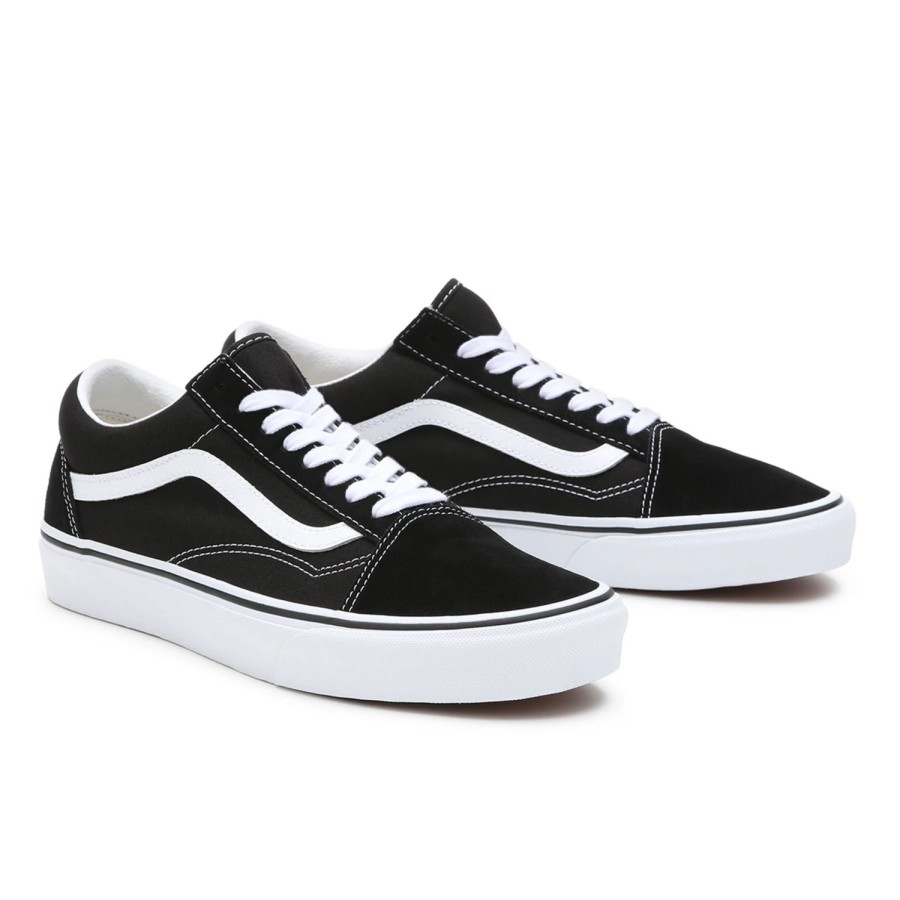 Herren VANS Weite Schuhe | Old Skool In Weiter Passform Schwarz