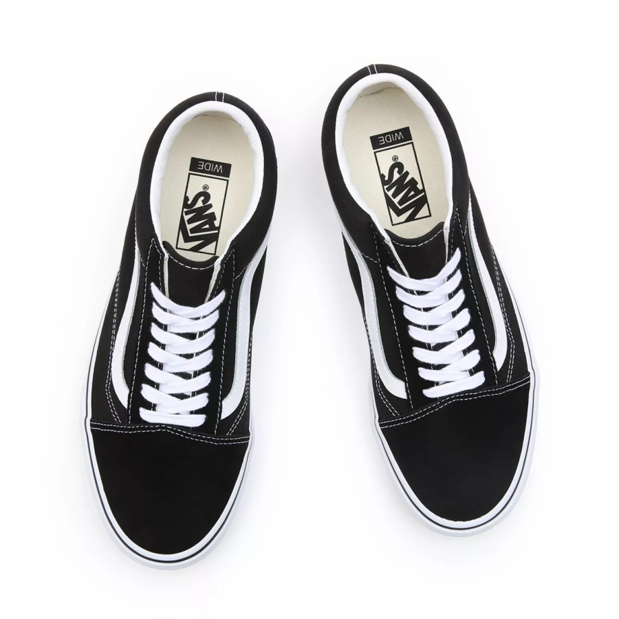 Herren VANS Weite Schuhe | Old Skool In Weiter Passform Schwarz