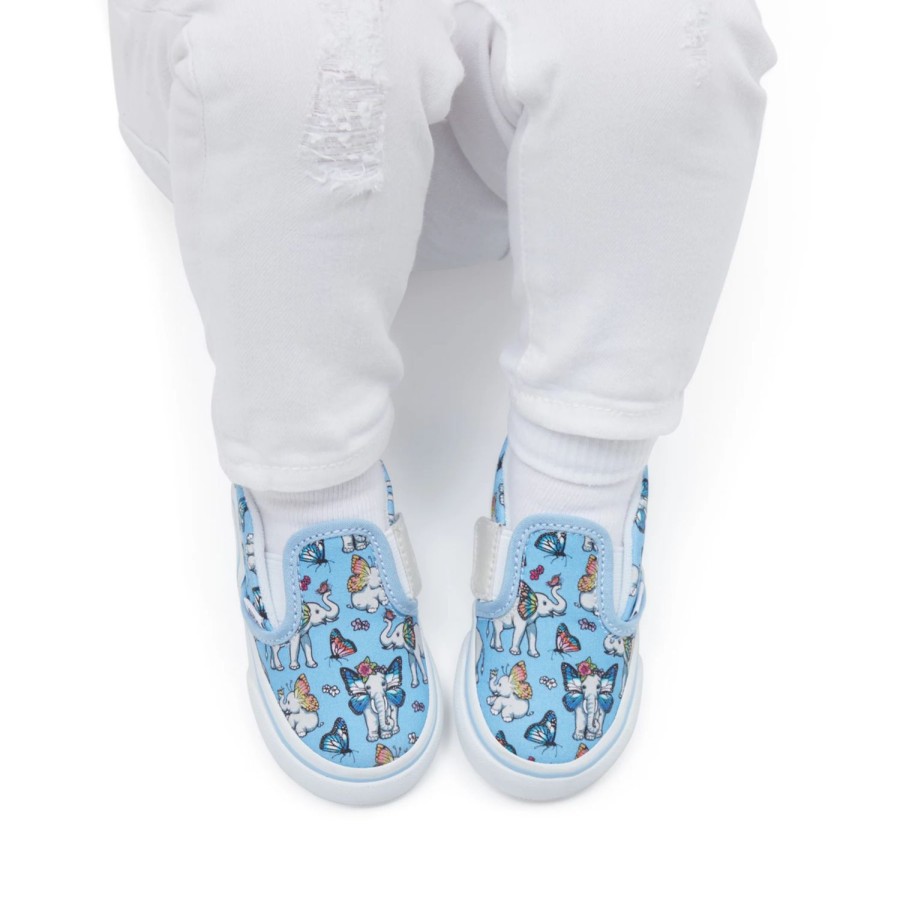 Kinder VANS Classics | Kleinkinder Slip-On Mit Klettverschluss (1-4 Jahre) Blau