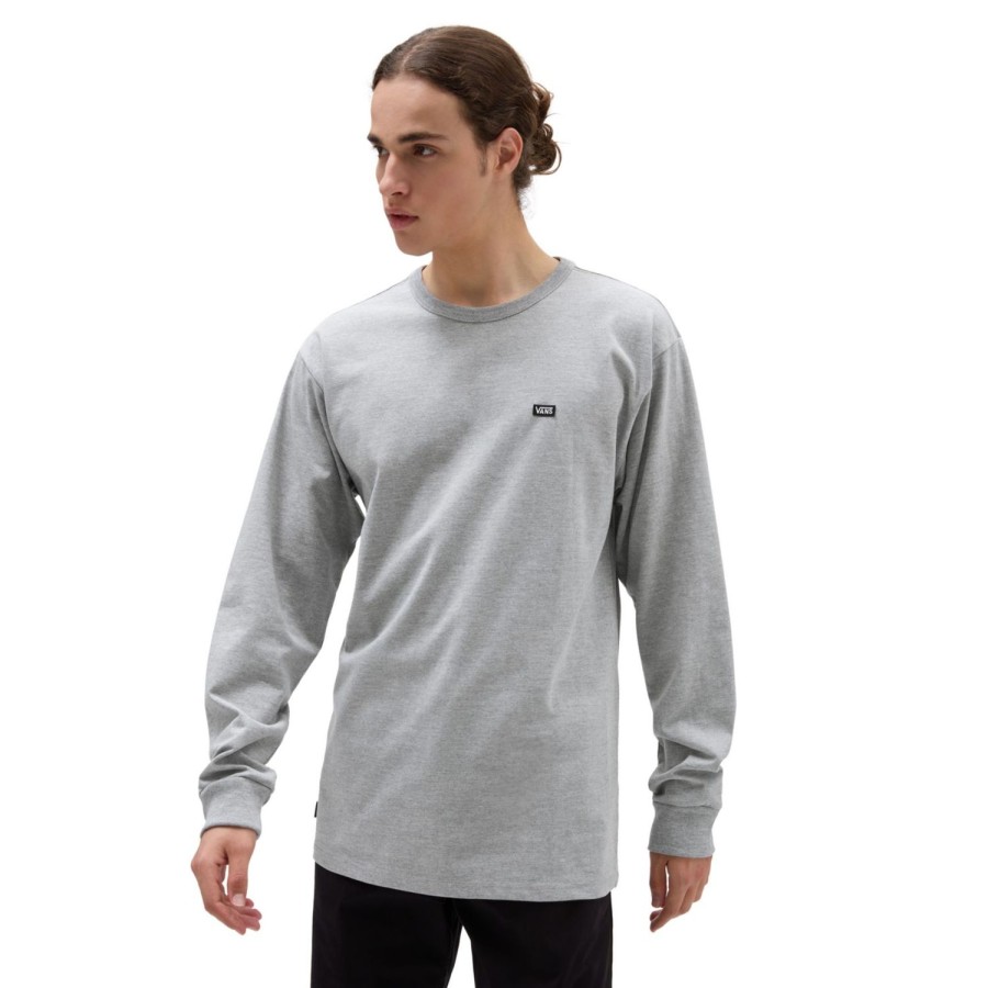 Herren VANS T-Shirts & Tank Tops | Off The Wall Classic Long Sleeve T-Shirt Grau