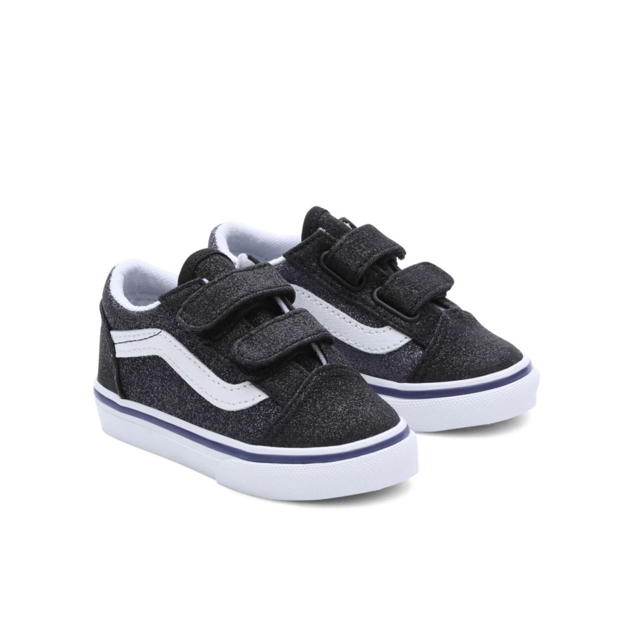 Kinder VANS Classics | Kleinkinder 2-Tone Glitter Old Skool Schuhe (1-4 Jahre) Schwarz