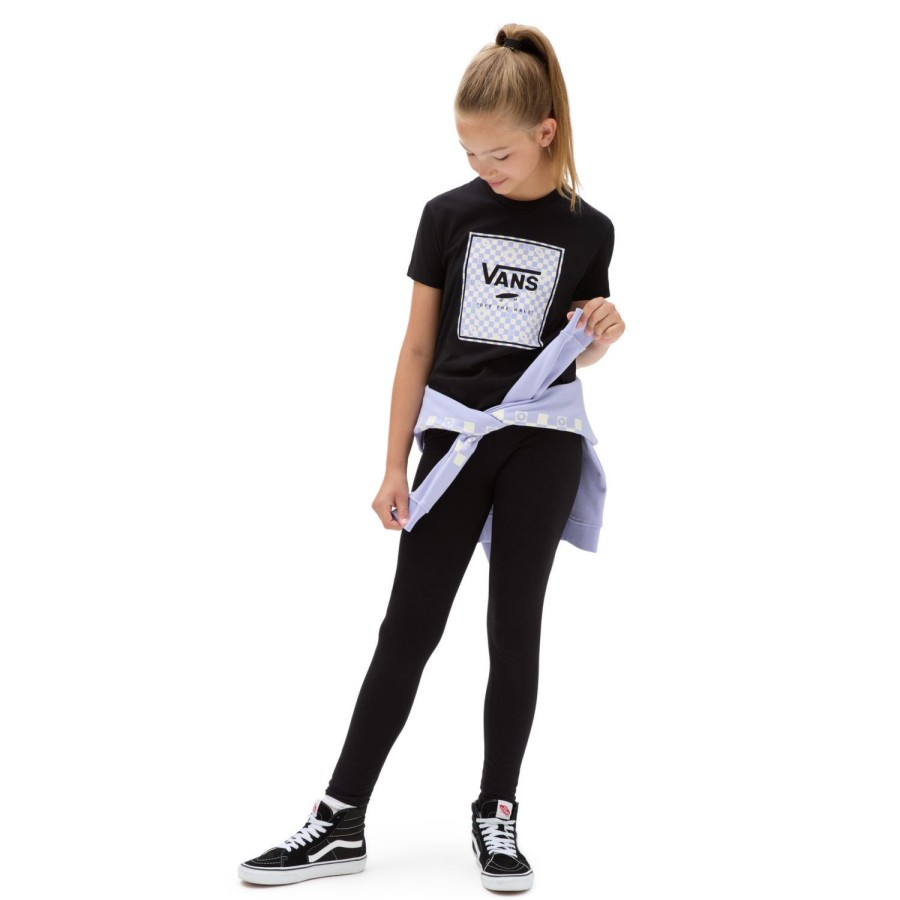 Kinder VANS Madchen-Bekleidung (8-14+) | Madchen Box Fill Floral Crew T-Shirt (8-14 Jahre) Schwarz