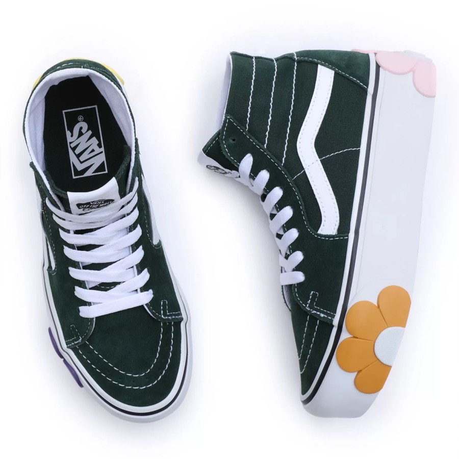 Damen VANS Plateauschuhe | Sk8-Hi Tapered Stackform Osf Schuhe Grun, Grau