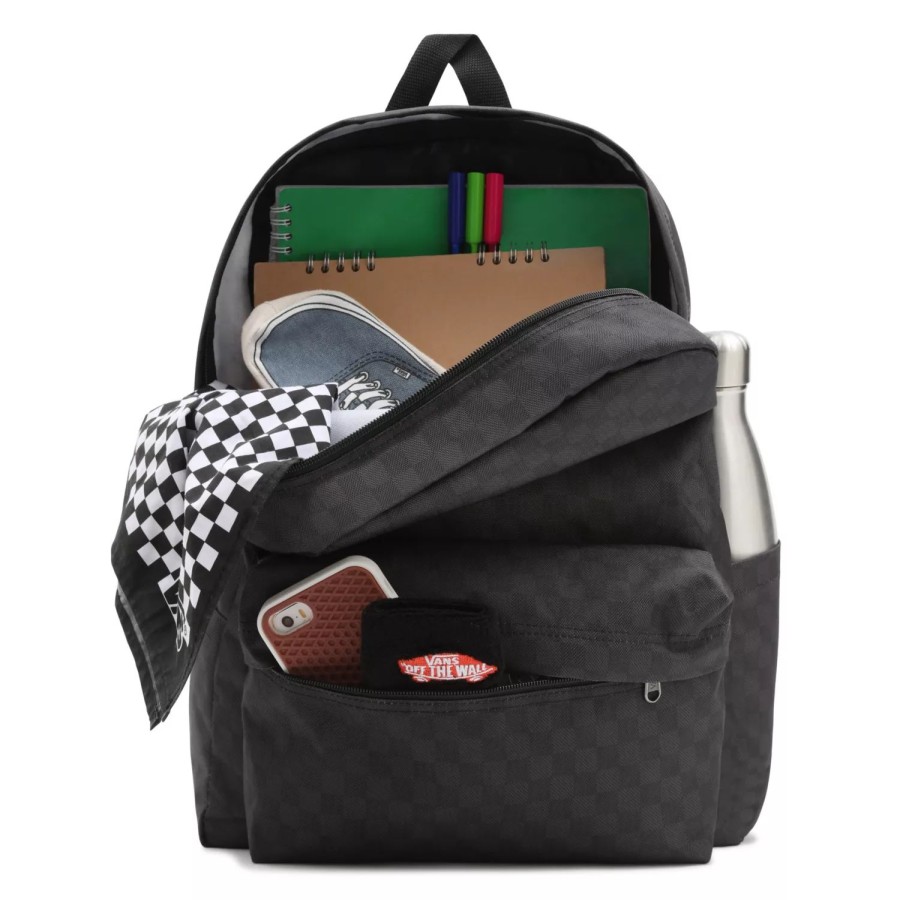 Damen VANS Taschen & Rucksacke | Old Skool Check Rucksack Schwarz