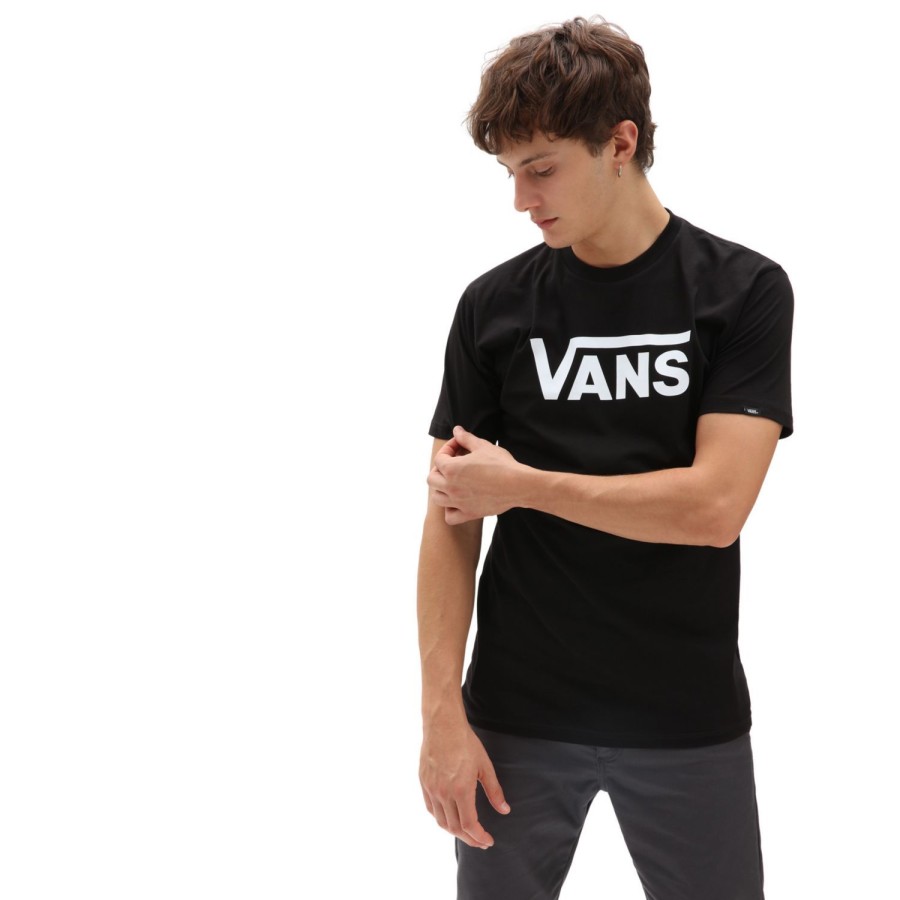 Herren VANS T-Shirts & Tank Tops | Classic T-Shirt Schwarz, Weis