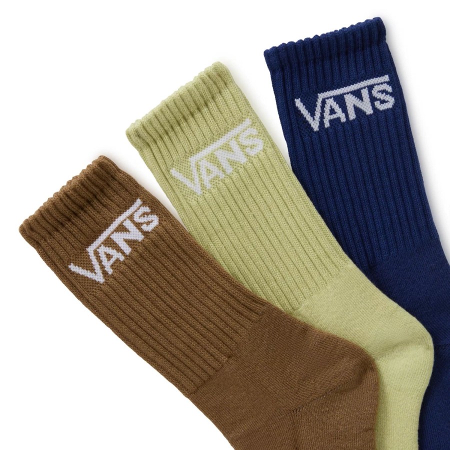 Kinder VANS Socken | Kinder Classic Vans Crew Socken (3 Paar) Braun