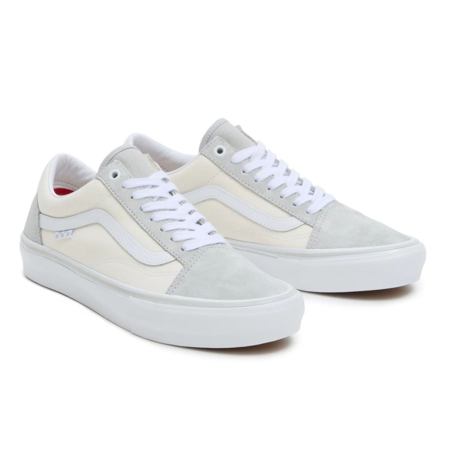 Herren VANS Low-Top-Schuhe | Skate Old Skool Schuhe Grau, Weis