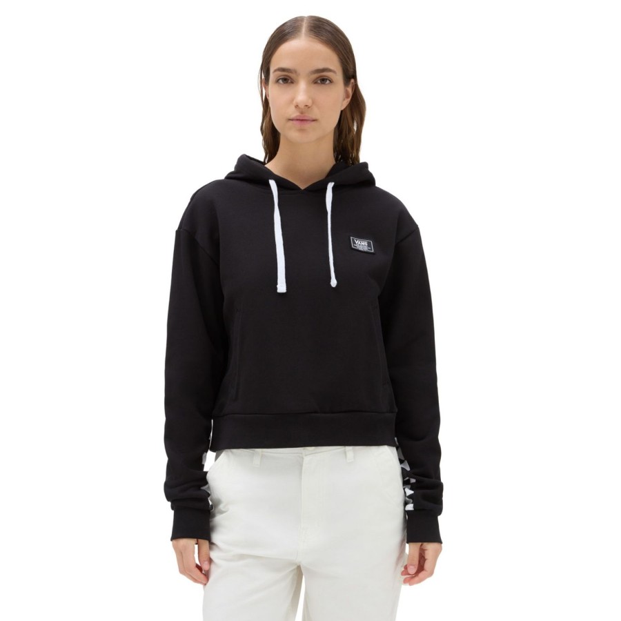 Damen VANS Kapuzenpullover & Pullover | Boom Boom Check Kapuzenpullover Schwarz