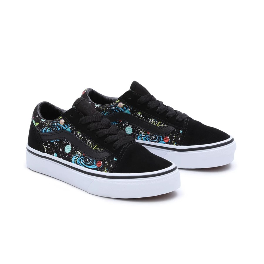 Kinder VANS Classics | Kinder Glow In The Dark Old Skool Schuhe (4-8 Jahre) Schwarz