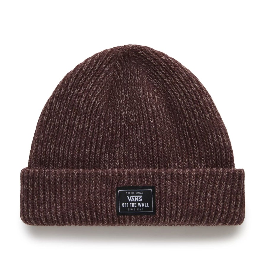 Herren VANS Mutzen, Caps & Hute | Bruckner Beanie-Mutze Mit Umschlag Braun