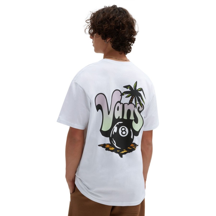 Herren VANS T-Shirts & Tank Tops | Paradise Vans Palm T-Shirt Weis