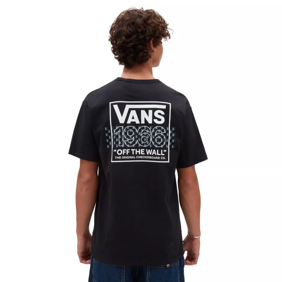 Herren VANS T-Shirts & Tank Tops | Off The Wall Checkerboard T-Shirt Schwarz