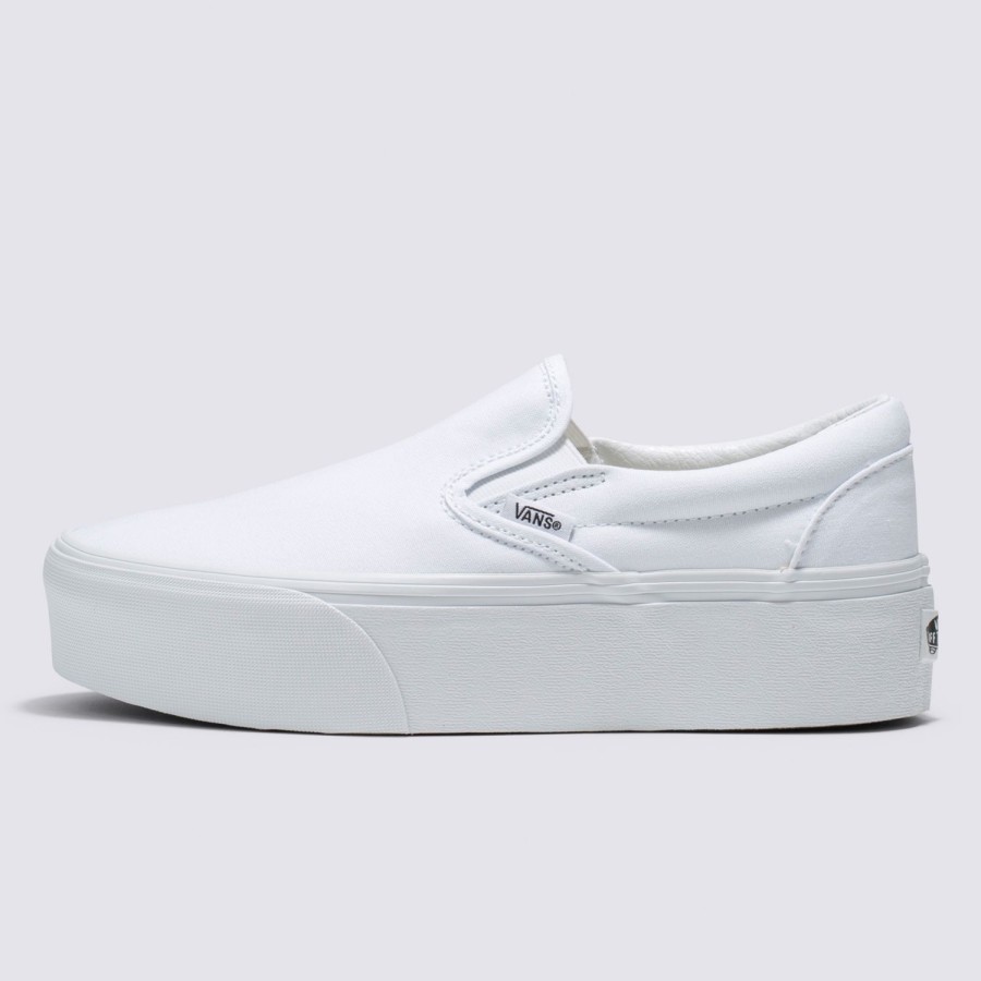 Damen VANS Slip-On-Schuhe | Classic Slip-On Stackform Schuhe Weis