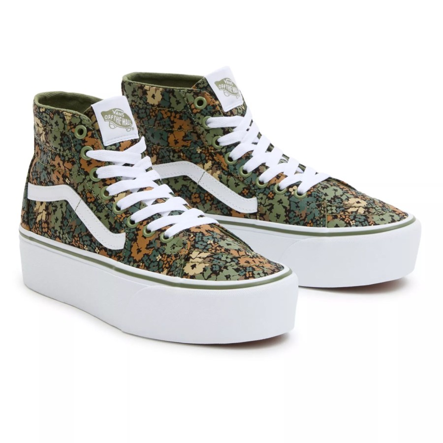 Damen VANS High-Top-Schuhe | Sk8-Hi Tapered Stackform Schuhe Grun