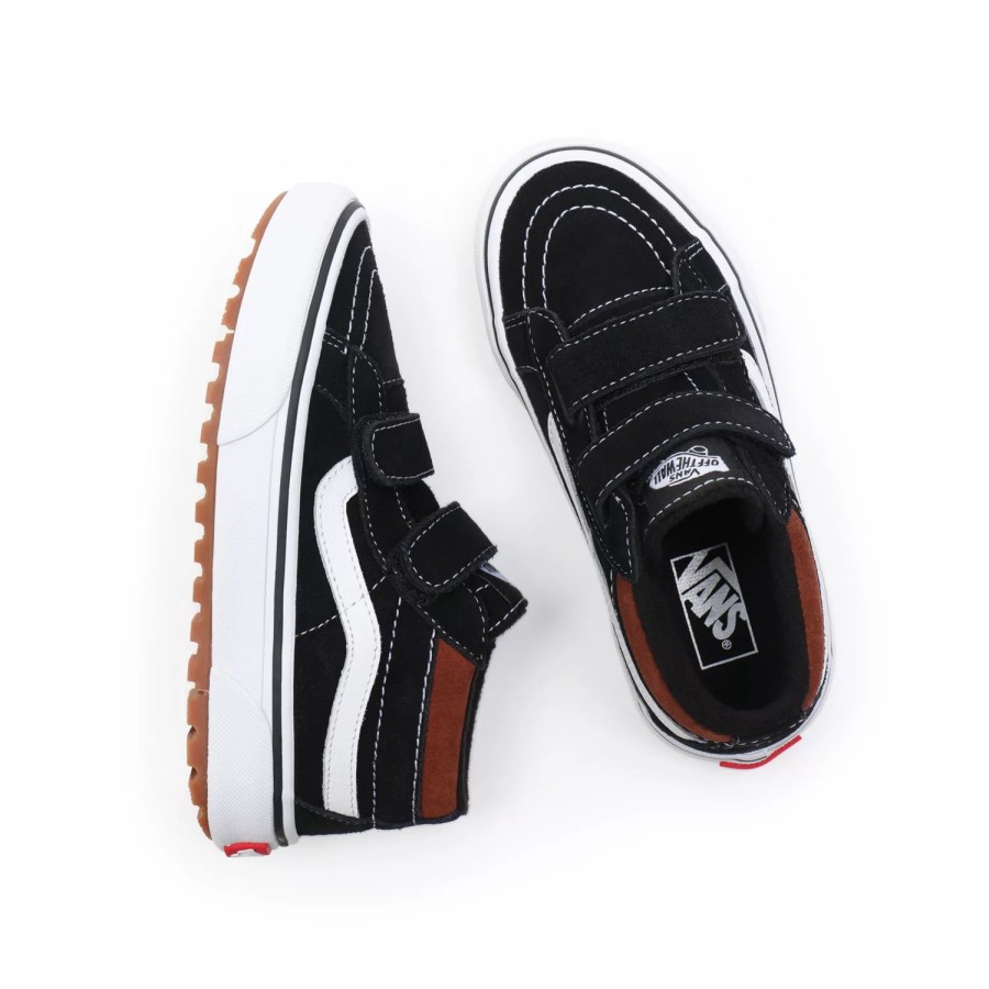 Kinder VANS Kinderschuhe (4-8 Jahre) | Kinder Sk8-Mid Reissue Mte-1 Schuhe Mit Klettverschluss (4-8 Jahre) Schwarz