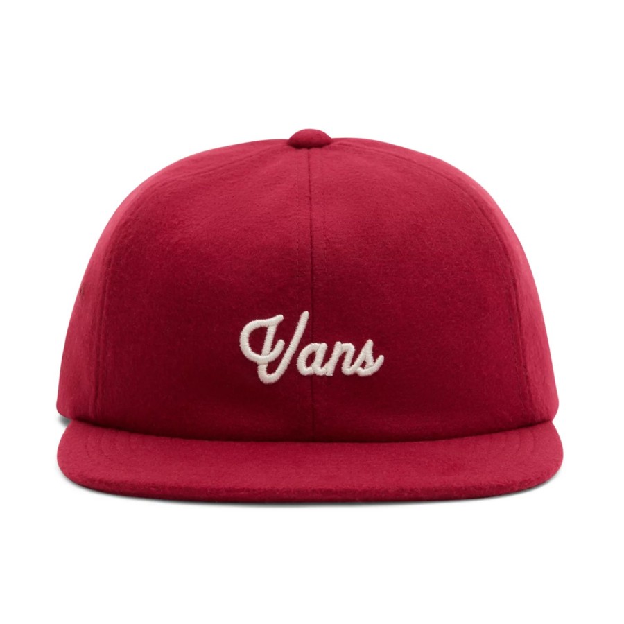 Herren VANS Mutzen, Caps & Hute | Vans Script Jockey Cap Rot