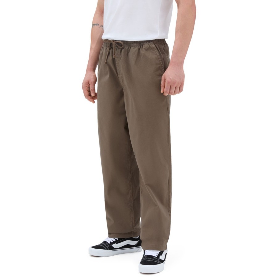 Herren VANS Hosen Guide | Schmal Zulaufende Range Baggy-Hose Mit Elastikbund Braun