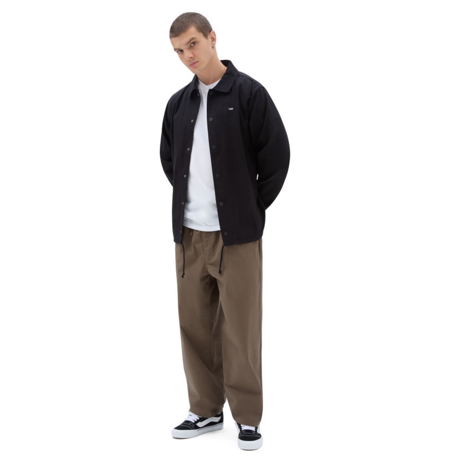 Herren VANS Hosen Guide | Schmal Zulaufende Range Baggy-Hose Mit Elastikbund Braun