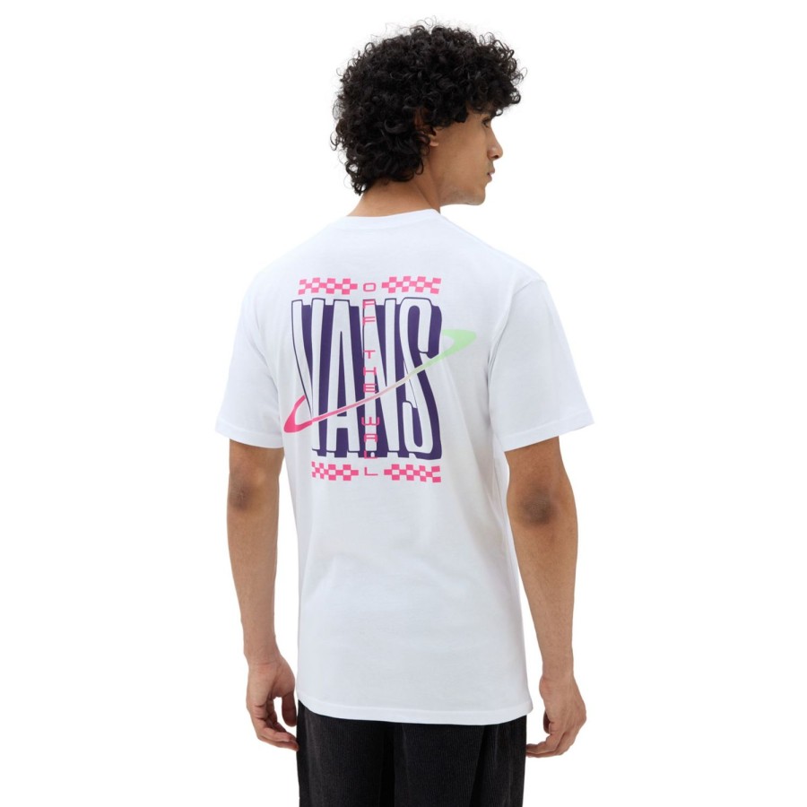 Herren VANS T-Shirts & Tank Tops | Ringed Logo T-Shirt Weis