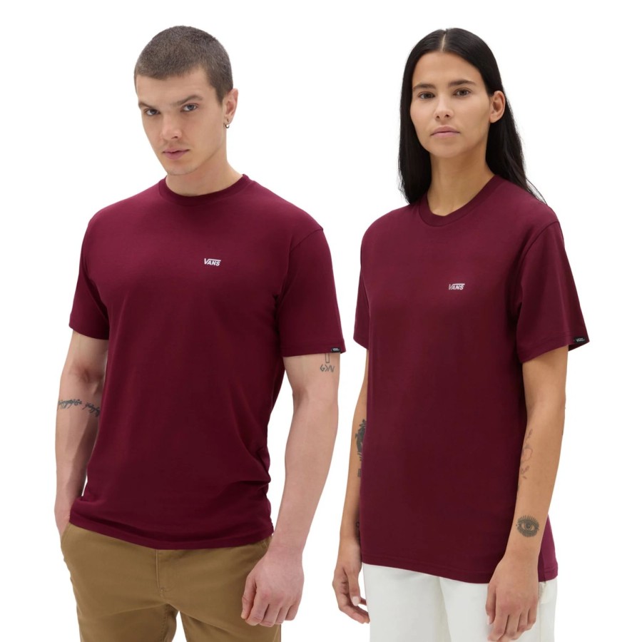 Damen VANS T-Shirts & Oberteile | Left Chest Logo T-Shirt Rot