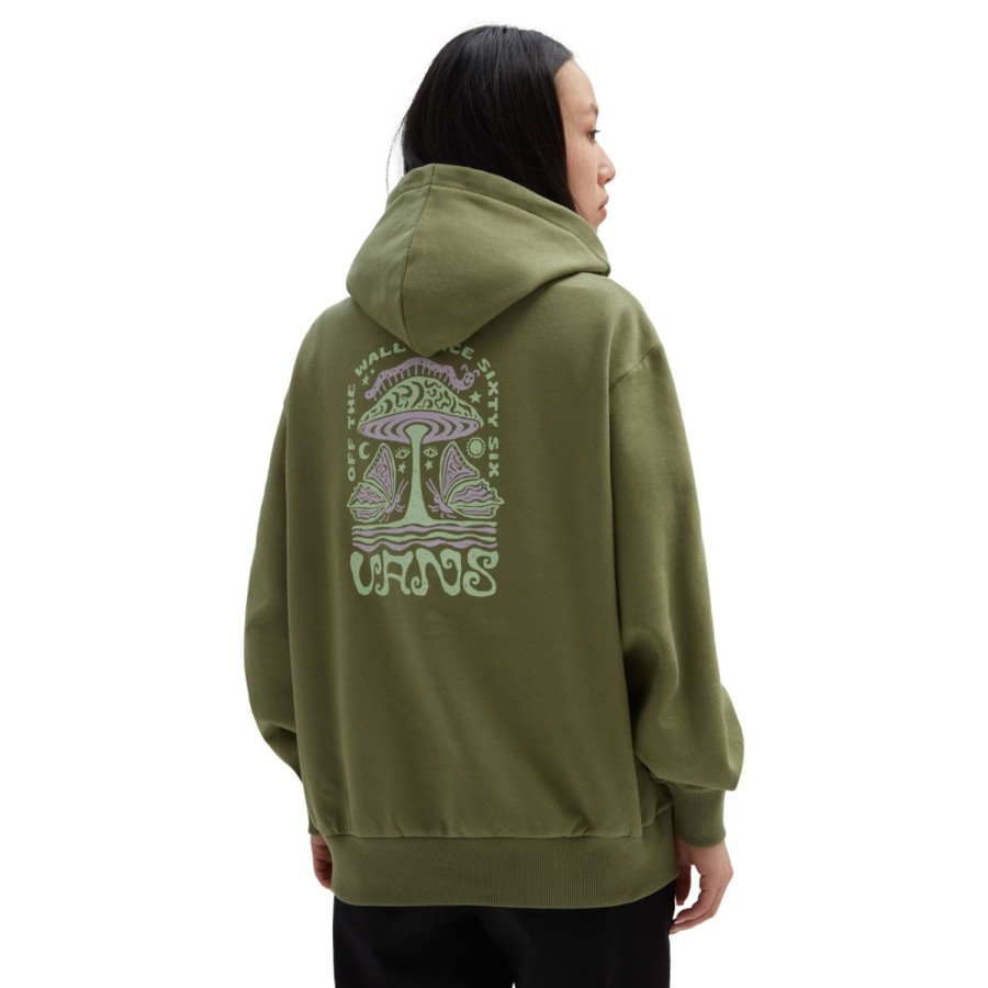 Damen VANS Kapuzenpullover & Pullover | Shroomy Experience Hoodie Grun