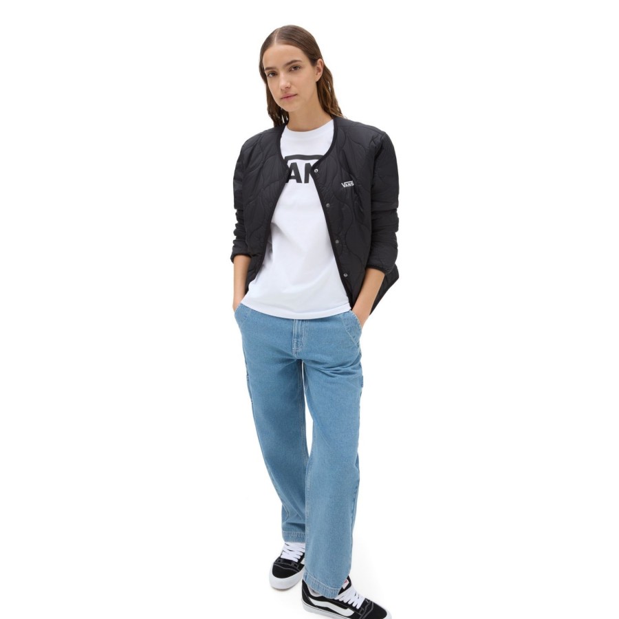 Damen VANS T-Shirts & Oberteile | Flying V Classic Langarmshirt Weis