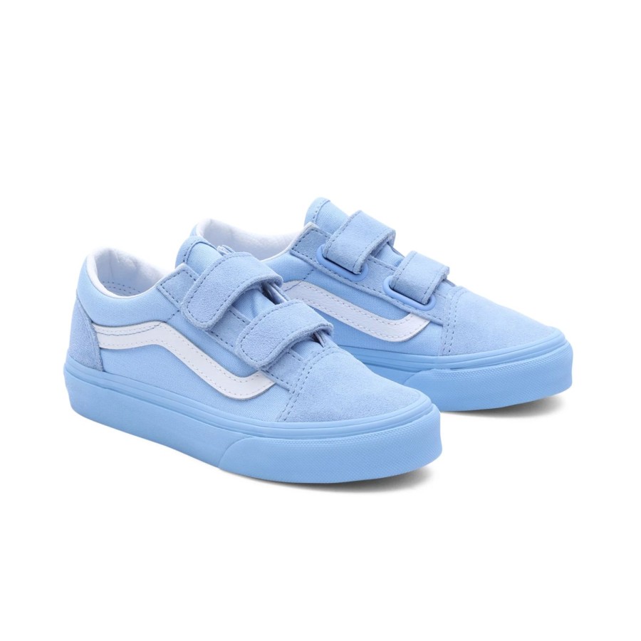 Kinder VANS Classics | Kinder Old Skool Schuhe Mit Klettverschluss (4-8 Jahre) Blau