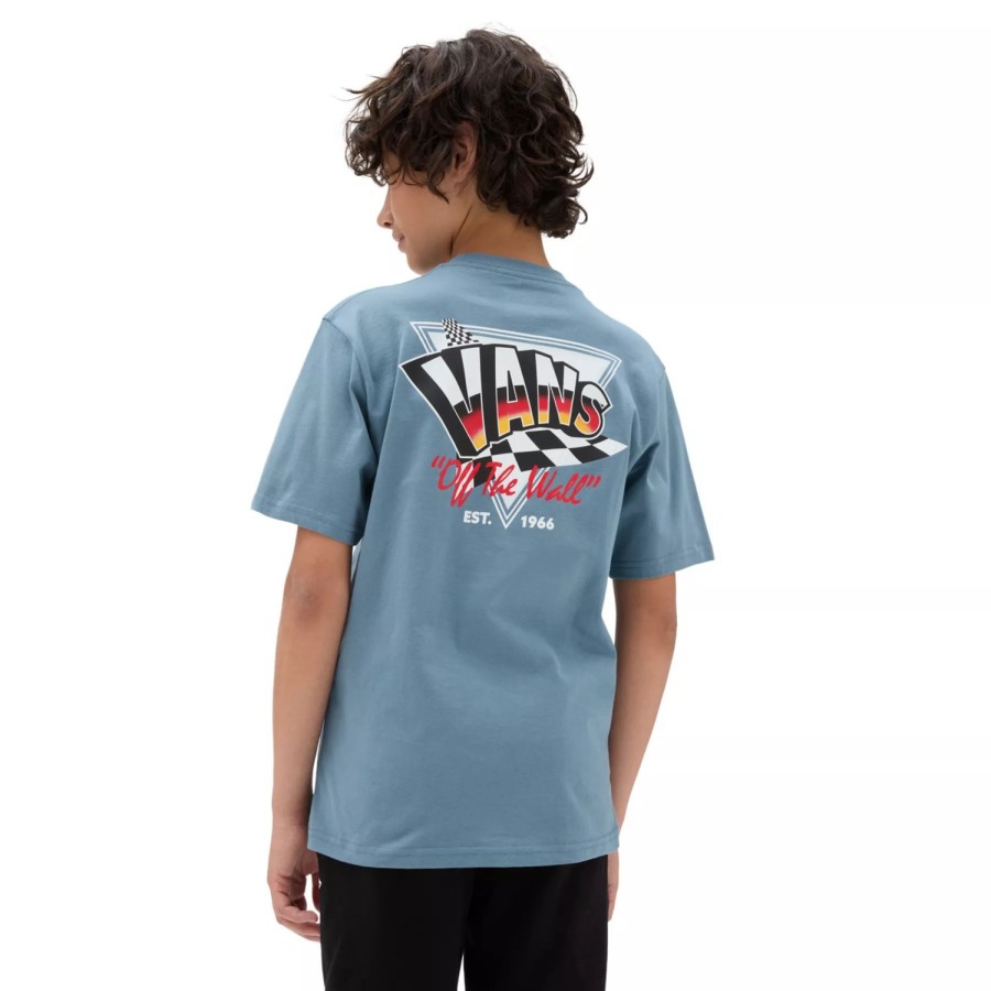 Kinder VANS Jungen-Bekleidung (8-14+) | Jungen Hole Shot T-Shirt (8-14 Jahre) Blau