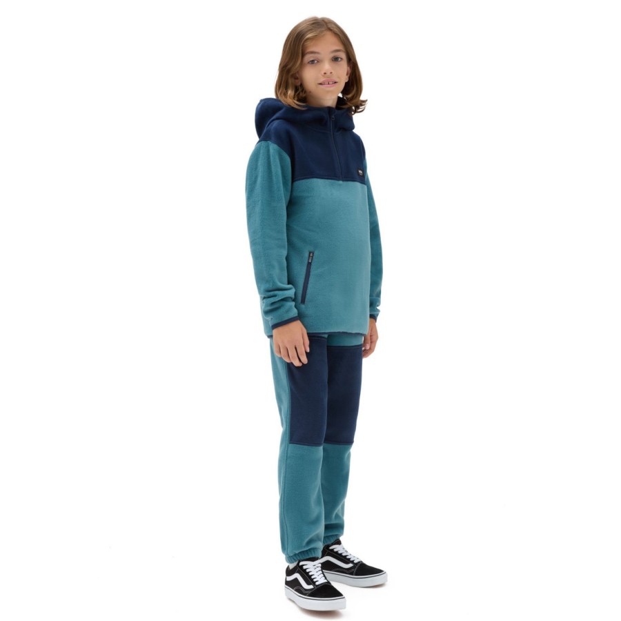 Kinder VANS Jungen-Bekleidung (8-14+) | Jungen Color Block Hose (8-14 Jahre) Blau, Grun