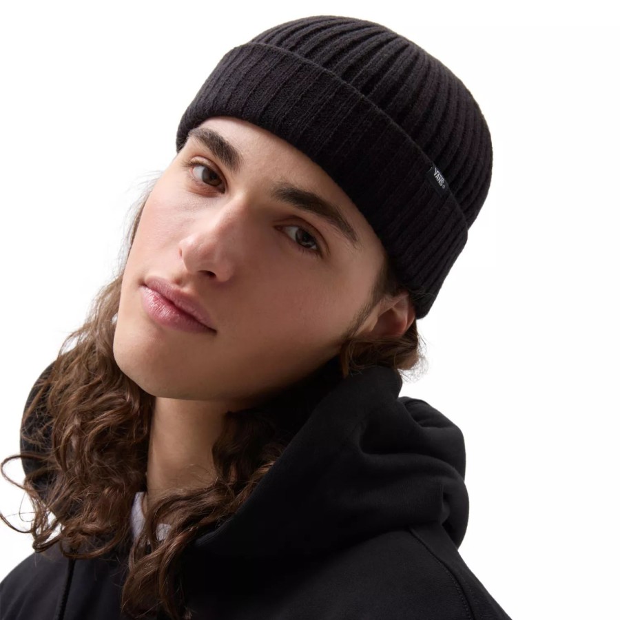 Damen VANS Mutzen, Caps & Hute | Vans Shallow Cuff Beanie Schwarz