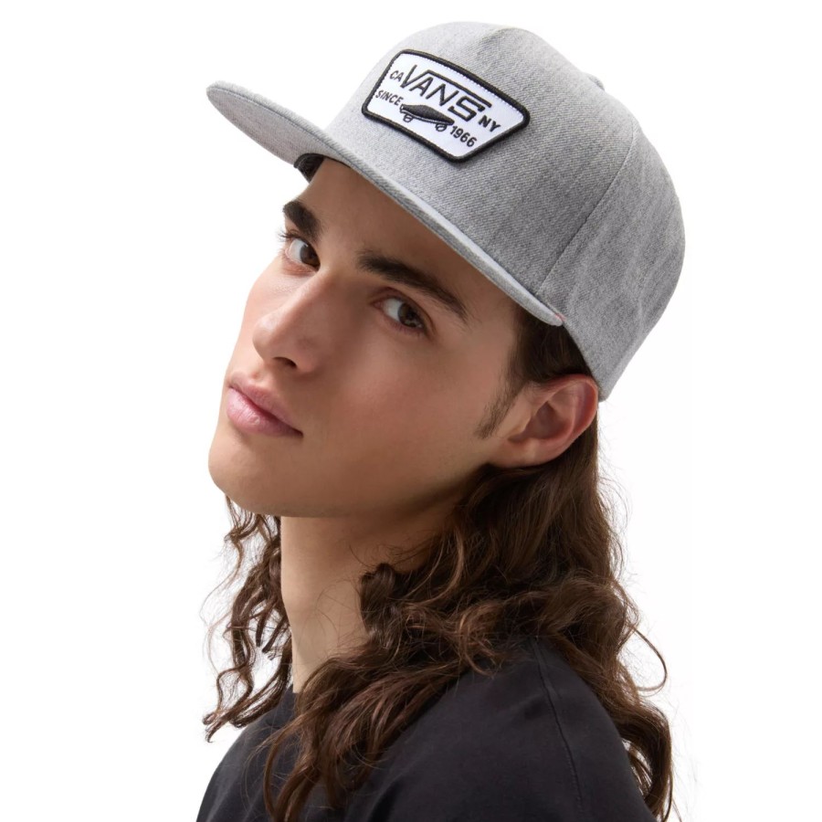 Herren VANS Mutzen, Caps & Hute | Full Patch Snapback Kappe Grau