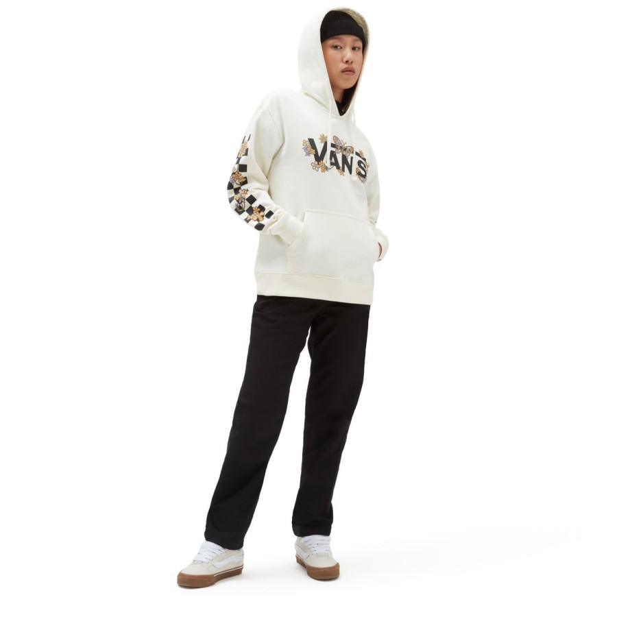 Damen VANS Kapuzenpullover & Pullover | Wyld Trippy Paisley Boyfriend Fit Hoodie Weis