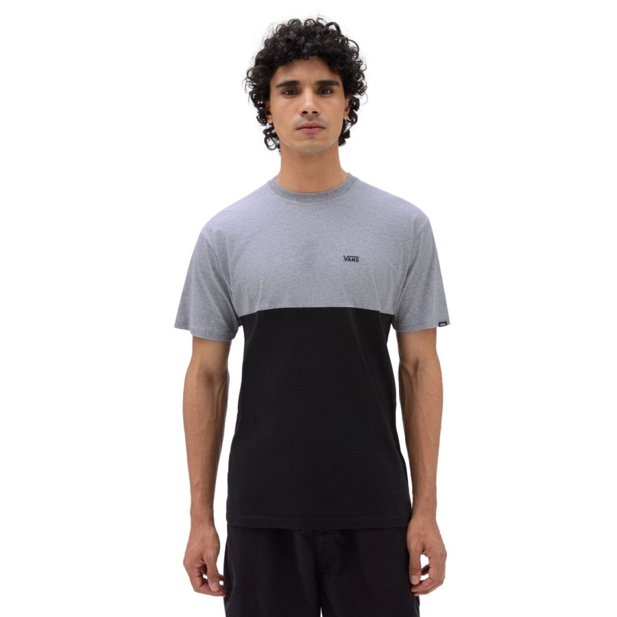 Herren VANS T-Shirts & Tank Tops | Colorblock T-Shirt Grau