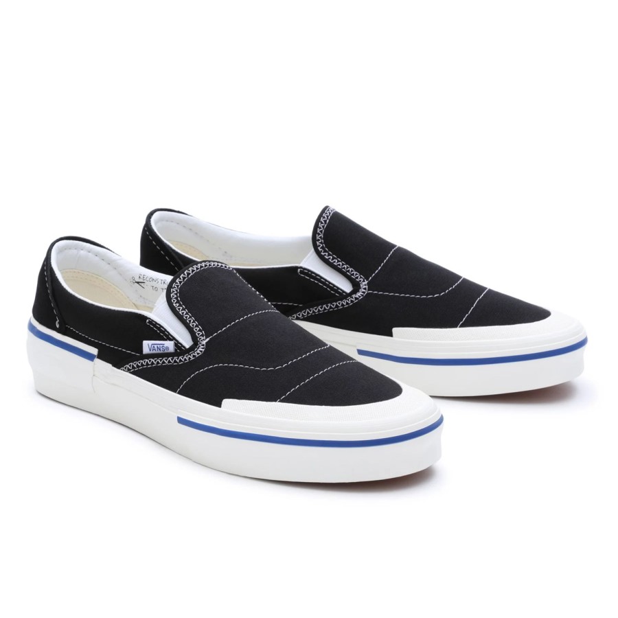 Herren VANS Slip-On-Schuhe | Slip-On Reconstruct Schuhe Schwarz