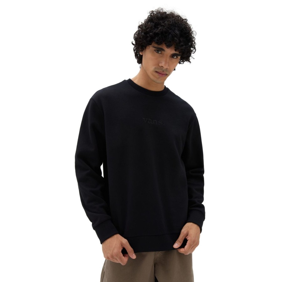 Herren VANS Kapuzenpullover & Sweatshirts | Essential Relaxed Crew-Sweatshirt Schwarz