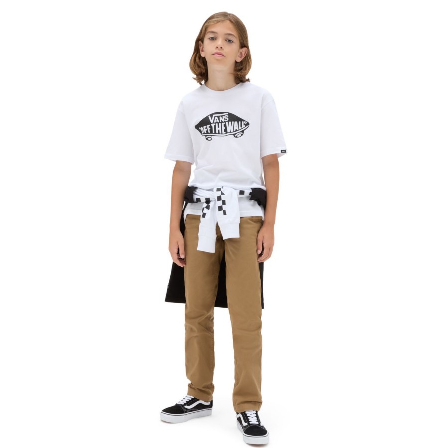 Kinder VANS Jungen-Bekleidung (8-14+) | Kinder T-Shirt (8-14 Jahre) Weis