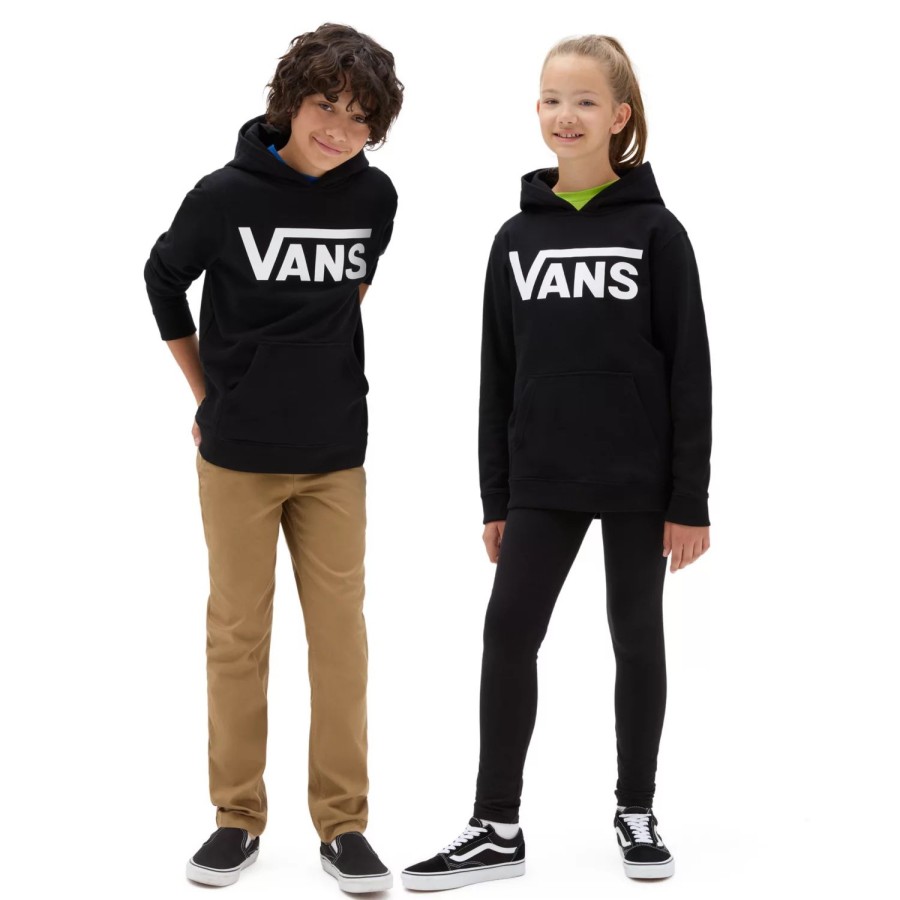 Kinder VANS Jungen-Bekleidung (8-14+) | Jungen Vans Classic Kapuzenpullover (8-14 Jahre) Schwarz